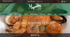 Desktop Screenshot of magnoliascharleston.com